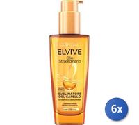 6X Lot L'Oréal Paris Elvive Huile Extraordinaire Cheveux Normaux, 100 Ml