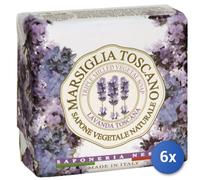 6X Lot Marseille Toscan Savonnettes 200 Grammes Lavande