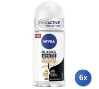 6X Lot Nivea Déodorant Roll-On Black-W. Ultimate Men