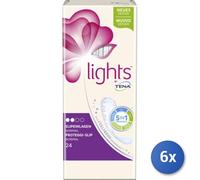 6X Lot Tena Lady Light X24 Slip Normal Distendu
