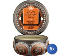 6X Lot Trésors D'Orient Fleur De Lotus, 200G Bougie Aromatique
