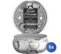 6X Lot Trésors D'Orient Musc Blanc, 200G Bougie Aromatique