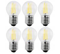 6x Maclean ampoule LED a filament E27 6W 230V WW blanc chaud 3000K 600 lm