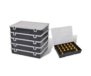 6x Malettes de Rangement avec Compartiments Coffret de rangement Outils vidaXL