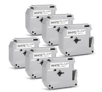 6x MarkField 9mm x 8m Cassette Compatible pour Brother M-K221 MK-221S Ruban, Compatible pour Brother PT-55 PT-60 PT-65 PT-70 PT-80 PT-85 PT-90 PT-M95, Noir sur Blanc