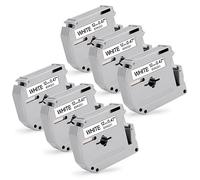 6x MarkField Compatible pour Brother MK231 Ruban, Compatible avec MK-231 M-K231 M-K231S M-K231BZ pour Brother PT-M95 PT-110 PT-55, 12mm x 8m, Noir sur Blanc