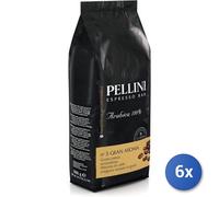 6X Multipack Café Pellini N 3 Gran Aroma Grains Kg 1