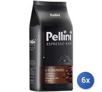 6X Multipack Café Pellini N 9 Cremoso Grains Kg 1