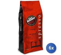 6X Multipack Café Vergnano Espresso Bar Grains Kg 1