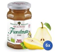 6x Multipack Rigoni Confiture Bio 250 G SANS SUCRE Poires