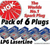 6x Neuf Ngk Laserline LPG Allumage Bougies - Pièce N°LPG5 Stock N°1516 6pk