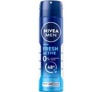6X NIVEA MEN Déodorant Spray Fresh Active 150 Ml - Sans Aluminium, Longue Durée