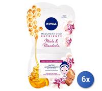 6x Nivea Visage Masque 15 Ml. Nourrissante 84723