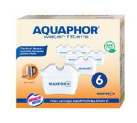 6x Original Aquaphor Filtre à Eau Maxfor + H+ pour Dur Eau, Extra Protection