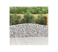6x Paniers à Gabions Arqués Cages à Gabions Arquées Murs de Gabion Barrières de Jardin Terrasse Extérieur 3145817
