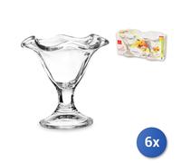 6x Paquets 2 Tasses Dessert Verre Printemps Transparent Bormioli Rocco