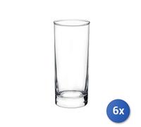 6x Paquets 3 Verres En Verre Cortina Boisson 27,5(31) Cl Transparent Rocco