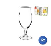6x Paquets Bormioli Rocco De 3 Verres À Bière Modèle Executive En Verre Avec