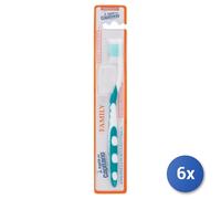 Pasta del Capitano, Brosse à dents Family avec des poils doux, Atteint les coins les plus difficiles, Élimine la plaque bactérienne sans endommager l'émail
