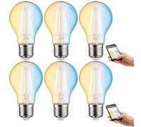 Paulmann 50393 Lampe LED SmartHome ZigBee STD à Filament TunableWhite Lampe tous usages 4,7 watts gradable Ampoule Clair Lumière efficace dorée à blanc lumière du jour 2200-6500 K E27