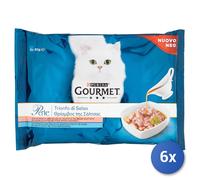 6X Perles Buste Filettini 4 Pièces Thon/Saumon Sauce