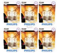 6X Philips Vision 2Pcs. P21/4W 12V 21/4W BAZ15D Blister Ampoule