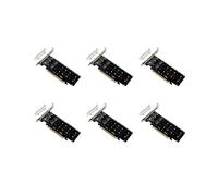 6X Placa NVME de 4 Discos Face PCIeX16 para M.2 M-Key NVMEx4SSD 2U Adaptador ExpansãO Matriz Servidor Dividida