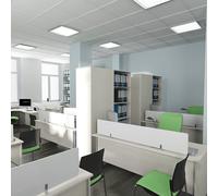 6x Plafonnier Panneau Spot Encastrable LED Lampe de Grille Lumière Du Jour 6400K