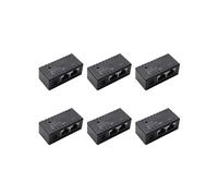 6X Poe Splitter Injecteur Poe Rj45 5.5mm x 2.1mm Entrée Passif Injecteur Poe Injector Splitter Connecteur pour Caméra Réseau Ip (Noir)