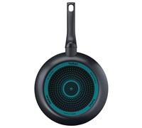 6x poêle à frire 24cm noir antiadhésif wok cuisine braiser légumes repas