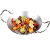 6x poêles à frire en fer avec deux poignées 20cm poêle à frire en fer poêle à braiser poêle à steak paella wok poêle à frire adapté au four rustique