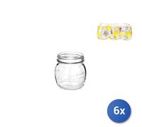 6x Pots 4 Saisons Bormioli Gr 250, Verre Transparent