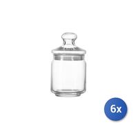 6X Pots En Verre Luminarc Club Transparent L0,75