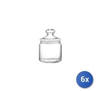 6X Pots En Verre Luminarc Club Transparent Lt0,28