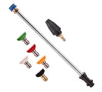 6x Pression Buse Rotative TURBO Lance 480mm pour Nettoyeur Haute Pression Kärcher à Baïonnette K2 K3 K4 K5 de Raccords Rapides