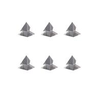 6X Pyramide en Verre Optique de Prisme Polyèdre Rectangulaire de 40 mm de Haut Adapté à L'Enseignement Des Expériences