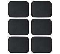 6x rectangulaire service non-Slip Plateaux de caoutchouc Boissons 45 x 35cm Noir