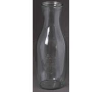 6x Saft-Flasche " Cucinare " Rundrand 1,0 L Weck-Flasche Glas Conserver