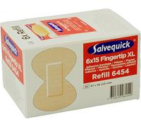 6x Salvequick®-Refill-Einsatz 6454, elastisch , 15 Fingerkuppen - B00OV6ZFB8 | Packung (15 Stück)