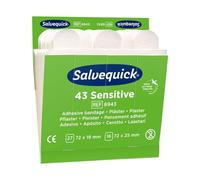 6x Salvequick®-Refill-Einsatz 6943, Vlies, 43 Pflasterstrips - B07V7XZB3B | Packung (43 Stück)