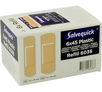 6x Salvequick®-Refill-Einsatz Strips 6036 wasserabw. - B00OV6ZFHM | Packung (45 Stück)