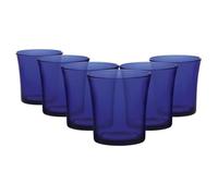 6x Saphir 210ml Lys Verres Gobelets - Verre Eau Vin Whisky Gin Jus Cocktail Verrerie à Boire Tasse Ensemble - Par Duralex