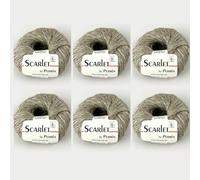 6x Scarlet by Permin - Fil d'Été Écologique (Lin, Coton & ECOVERO™) (05 sable)