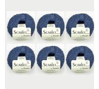 6x Scarlet by Permin - Fil d'Été Écologique (Lin, Coton & ECOVERO™) (20 jeans bleus)