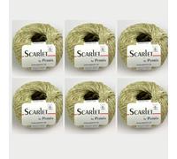 6x Scarlet by Permin - Fil d'Été Écologique (Lin, Coton & ECOVERO™) (41 citron vert)