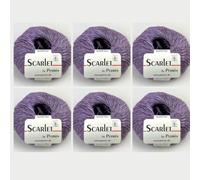 6x Scarlet by Permin - Fil d'Été Écologique (Lin, Coton & ECOVERO™) (43 lavande)