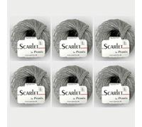 6x Scarlet by Permin - Fil d'Été Écologique (Lin, Coton & ECOVERO™) (48 kaki)
