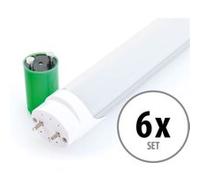 6x Showlite LED tube T8W24K45F-1500mm (lumière du jour 4500K) G