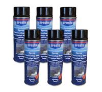 6x Spray antirouille noir pour protection contre la rouille du soubassement a