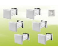 6x Stiebel Eltron LWE 40 Appareil de ventilation compact + Panneau de commande dans le kit de ventilation